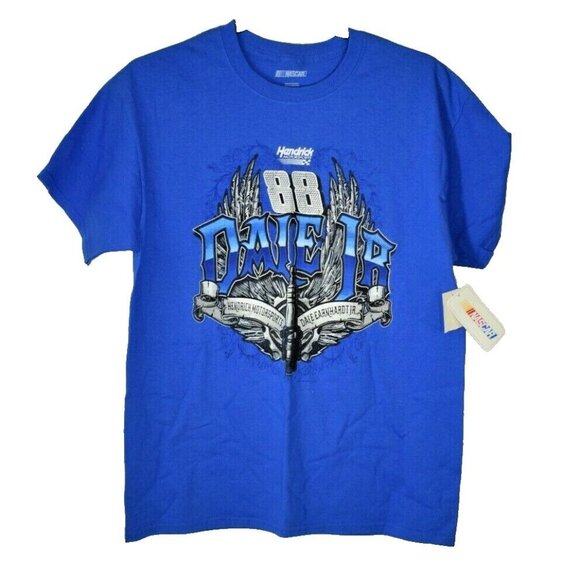 Nascar Mens Large 88 Dale Earnhardt Jr. Blue Tee T-Shirt New with Tags - Picture 2 of 5